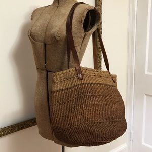Vintage Woven Shoulder Bag